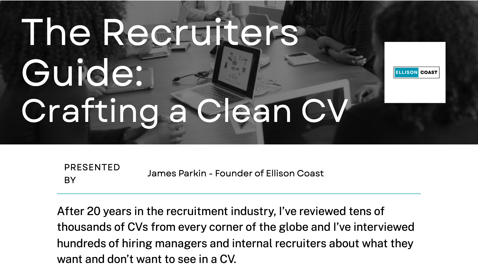 Crafting a Clean CV